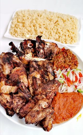 Attiéké Poulet Frit