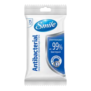 Серв Smile Antibakterial вол Д-Пант 15шт