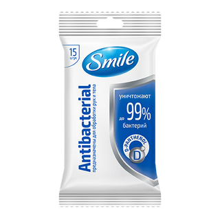 Серв Smile Antibakterial вол Д-Пант 15шт