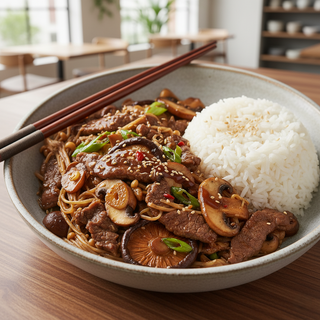 Bœuf Trois champignons