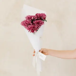 Crisantemo japonés. Ramo de 5 flores
