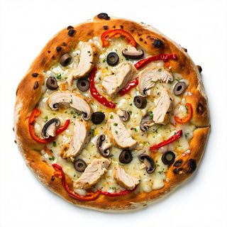 Pizza allegre del pollo - normale