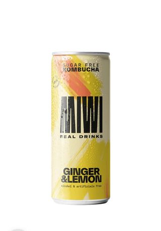 Kombucha Sabor Limón Y Jengibre Lata (250 Ml.)