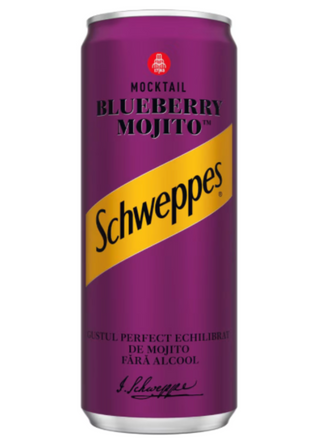 Schweppes Blueberry mojito