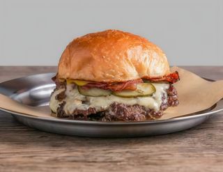 Hamburguesa de carne simple 