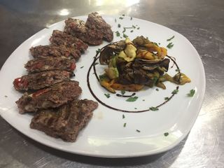 piatto 1 Hamburger di carne