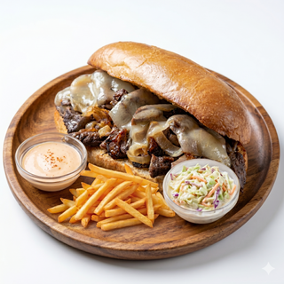 Philly Steak Sandwich With Chips