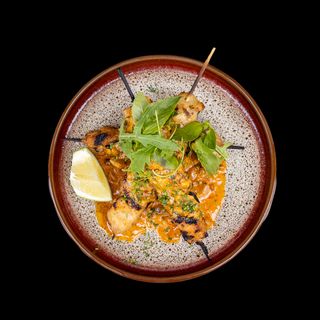 Brochette De Poulet Au Lait De Coco