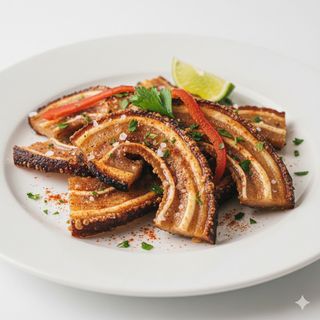 Ración De Oreja A La Plancha Con Ajo Y Perejil