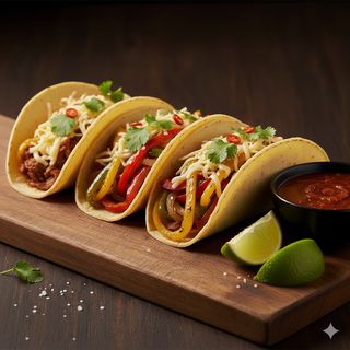 Tacos vegetariano (3 uds.)