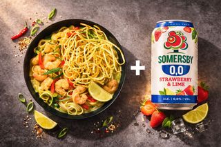 Khao Soi with marinated chicken + Somersby 0.0%