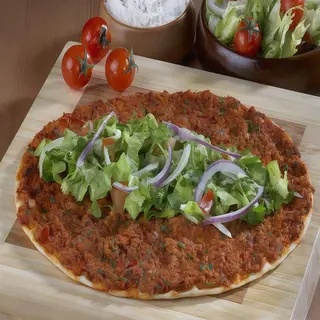 Pizza Turca De  Cordero Con Queso