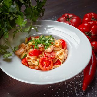 Tagliatelle cu creveți