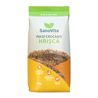 Fulgi crocanti de hrisca SanoVita 250g        