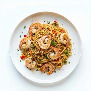 Espaghetti Chino Con Mariscos