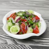 კიტრი-პომიდვრის სალათი