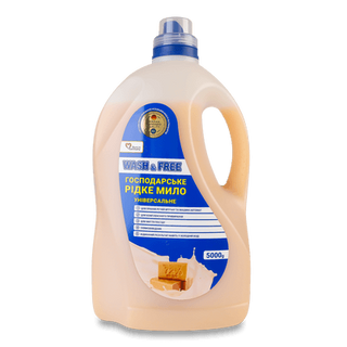Мило рідке Wash&Free господарське універсальне (5000г)