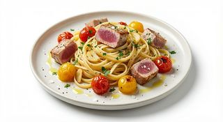 Linguine tonno e pomodorini