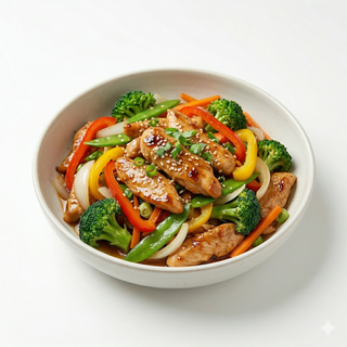 Pollo salteado con verduras (炒鸡肉)