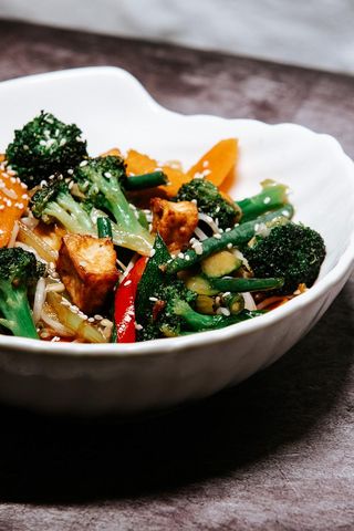 Stirfry vegetables with tofu