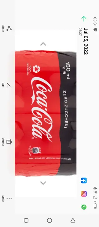 Coca zero.33cl