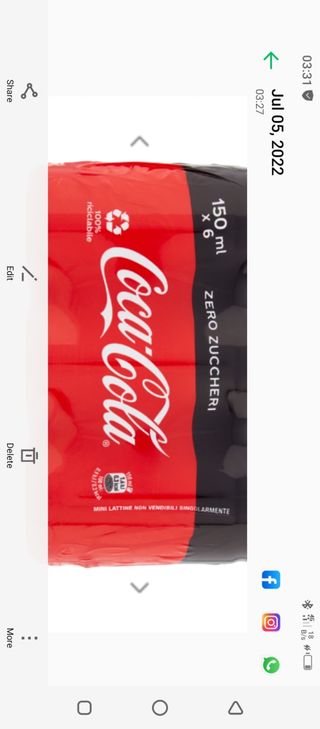 Coca zero.33cl