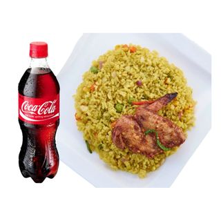 Fried rice with Chicken &  Coca-Cola Original   Pet
