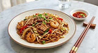 Wok De Fideos Fritos