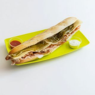 8. Bocadillo Caliente De Lomo Con Jamón Serrano