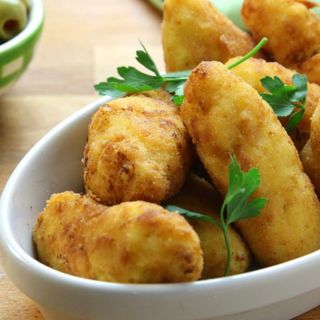 Croquetas XL de gamba caseras