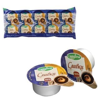  Сливки для кофе 10% (2 шт.)