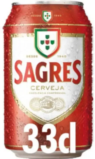 Cerveja Sagres 25cl