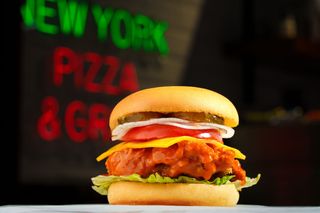 Buffalo chicken burger 350gr