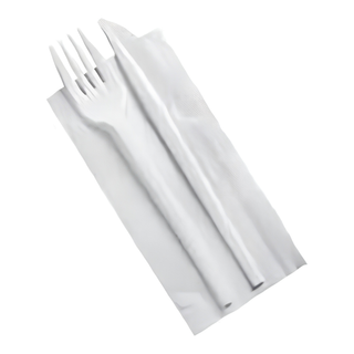 Bis posate di plastica riutilizzabili