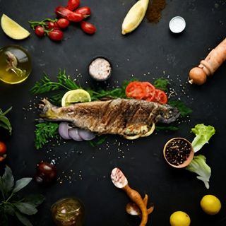 Pastrmka na žaru i prilog