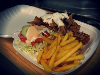 Kebab na talerzu XXL