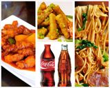 Sweet Sour Chicken + Fried Fish Fillet + Fried Noodle + Soda