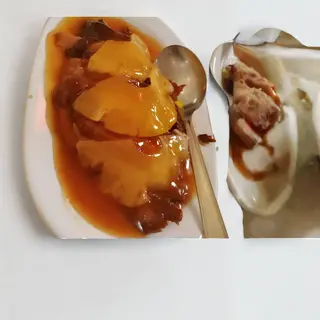 Pato con piña