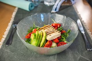 Grilled Halloumi Salad