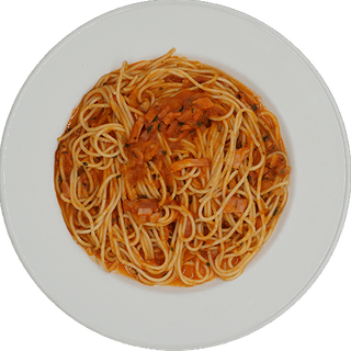 espaguetis  con chorizo