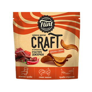 Сухарі Flint Craft Гострі Джерки 100г