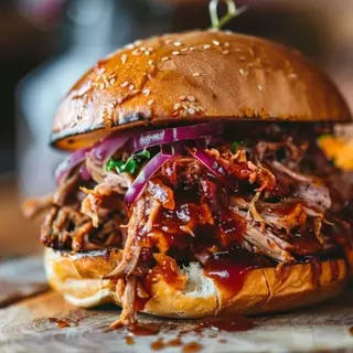 HAMBURGUESA DE VACA THE PULLED PORK