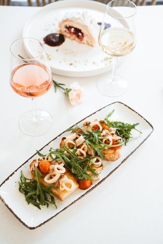 Bruschete cu calamari