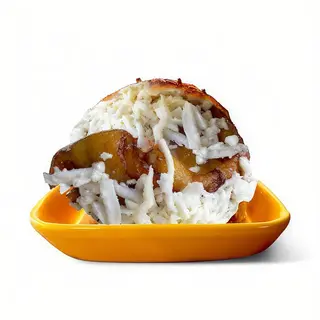 AREPA PLÁTANO MACHO FRITO Y DOBLE QUESO