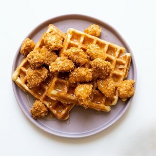 Waffles with Chicken Nuggets