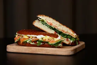 Salmon sandwich