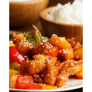 Sweet & Sour Pork With Rice