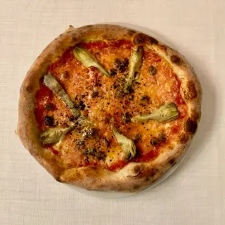 PIZZA DE ALCACHOFA CON PAPADA IBÉRCIA DE JOSELITO (32 Cm.)