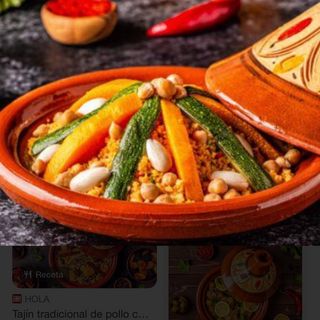 Tajin de cordero con verduras 