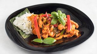 Red Curry with Chicken and Rice
